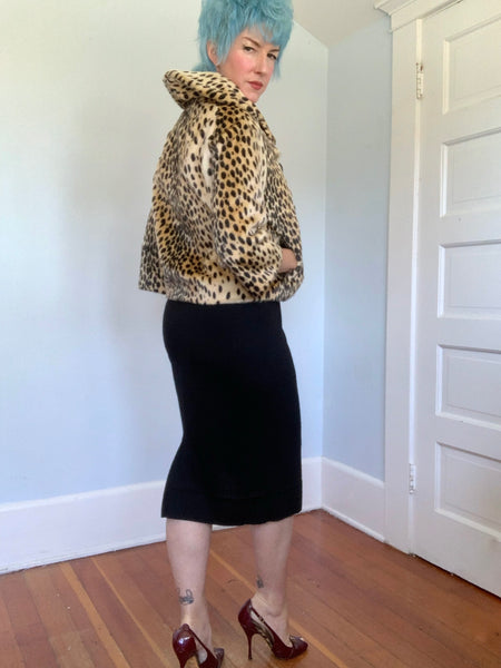 1950s Faux Cheetah Jacket