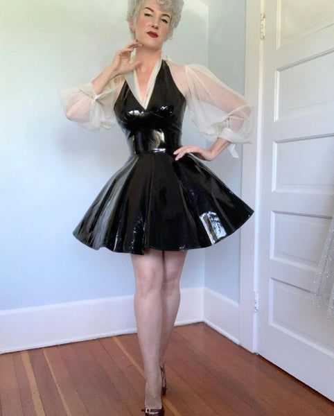 1990s Vinyl Mini Dress