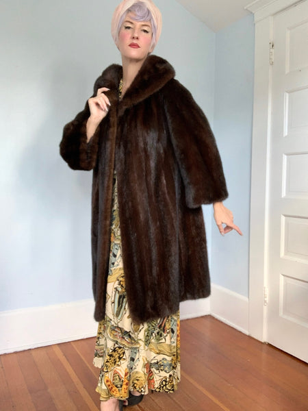 1940s Russian Sable Fur Swing Coat