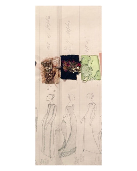 Documented Couture A/W 1964 “Yves Saint Laurent Paris” Column Gown w/ Heart Sequined Hem