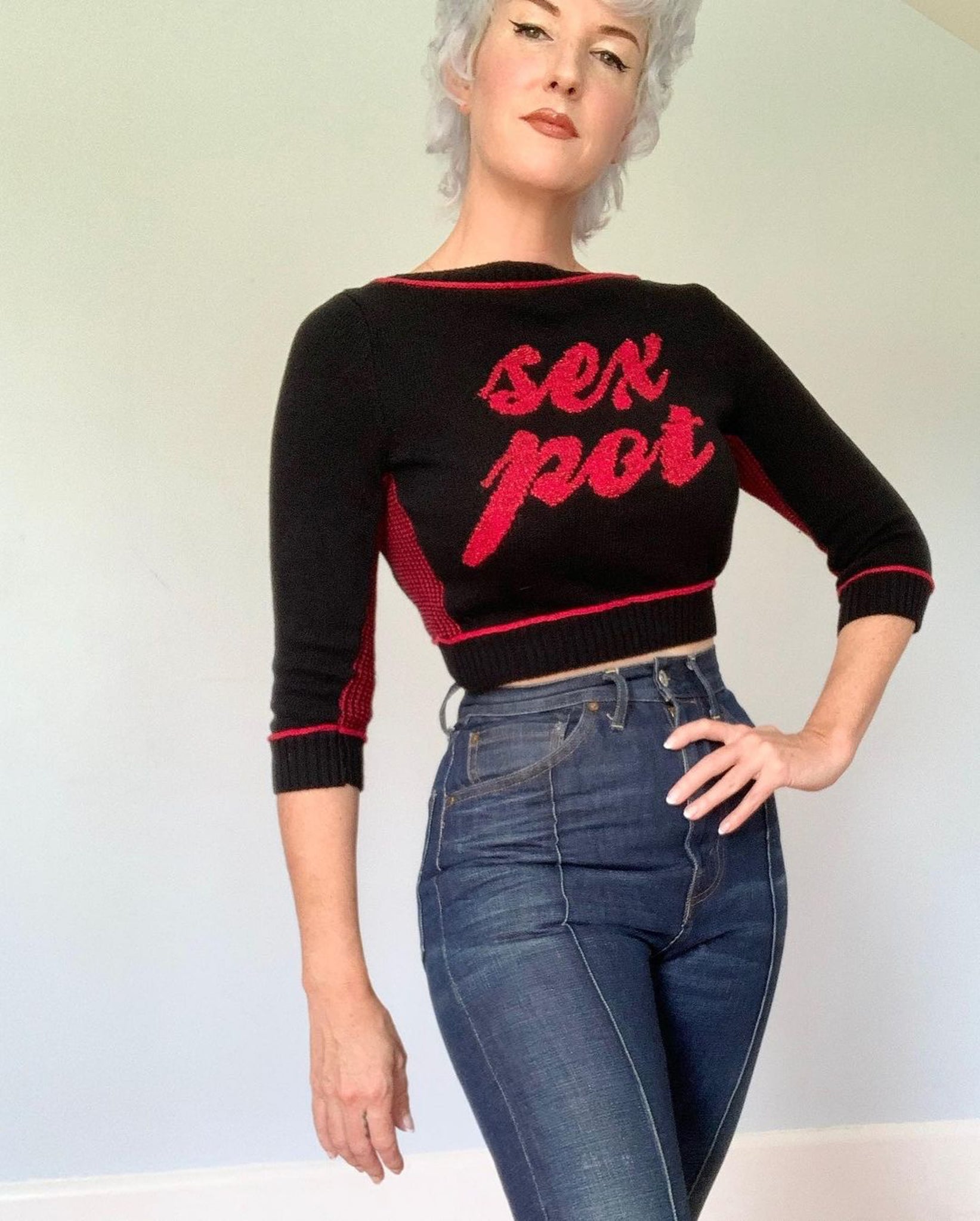 Rare “Betsey Johnson” Sex Pot Sweater