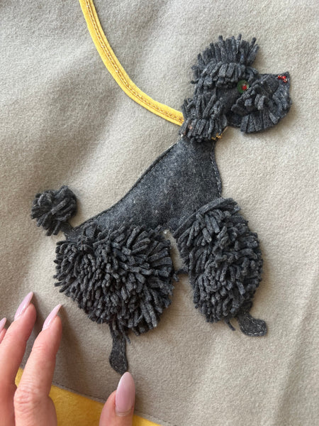 Custom Made 1950s Wool Felt True Poodle Skirt Attributed to “Juli Lynne Charlot”