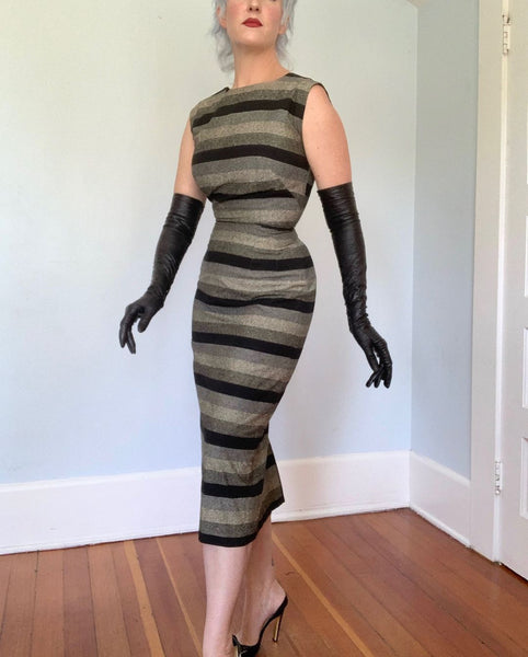 1950s Ombré Striped Cocktail Ensemble