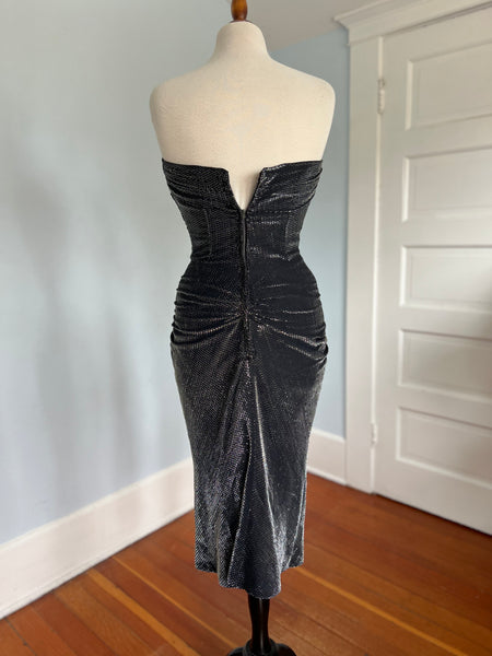 Early 1950s “Emma Domb of California” Lurex Cocktail Dress