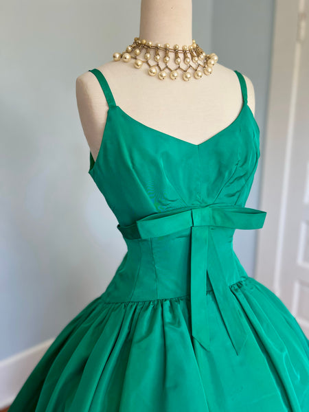 1950s Designer “Ursula” Silk Party Gown