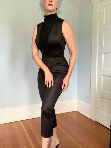 1960s Bad Girl Catsuit & Matching Lace Bolero