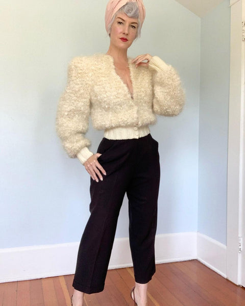 Vintage Hand Knit Mohair Sweater