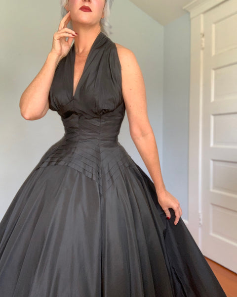 1950s “Suzy Perette” Matte Satin Party Dress