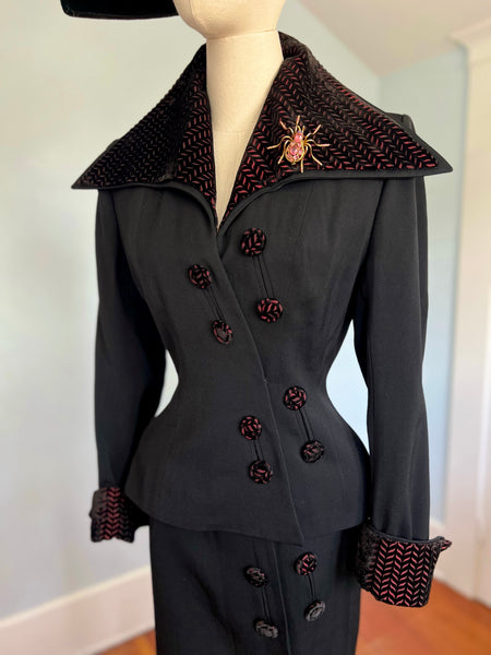 Rare 1950s “Original Lilli Ann of San Francisco” Wicked Cocktail Suit