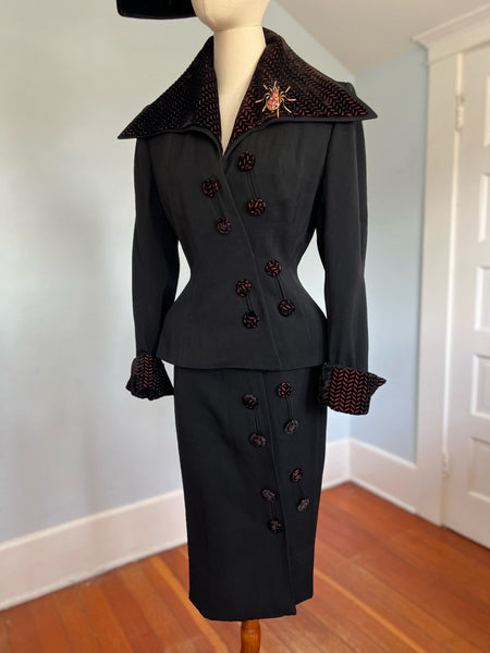 Rare 1950s “Original Lilli Ann of San Francisco” Wicked Cocktail Suit