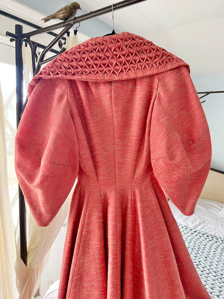 1950s “Lilli Ann” Imported Silk Mohair Princess Coat