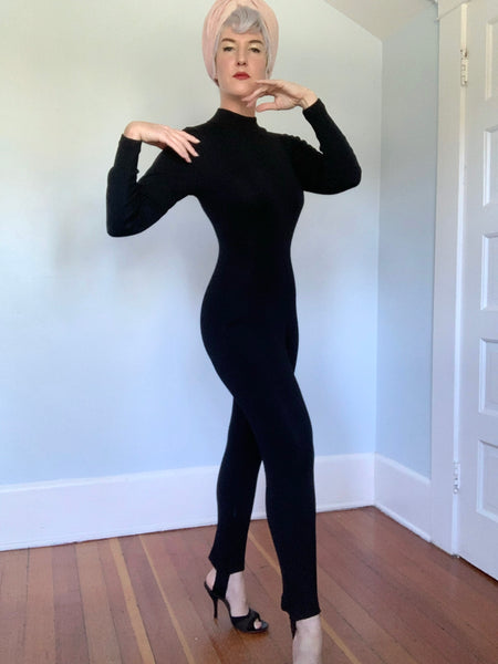 1980s Wool Jersey Catsuit