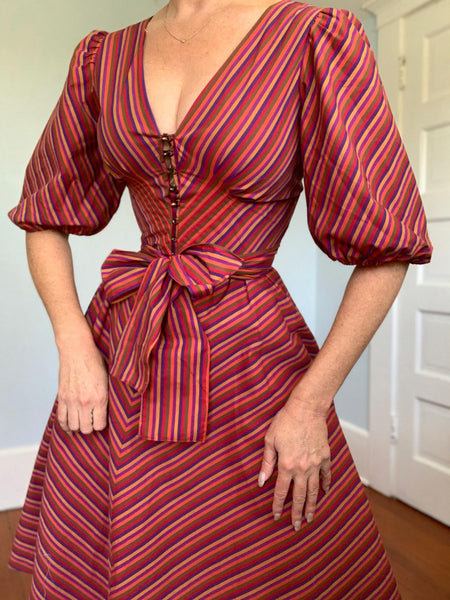 1970s “Victor Costa” Cotton Claire McCardell Inspired Sundress