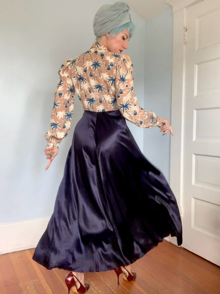 Rare 1930s Hawaiian Maxi Gown by “Lei Lani”