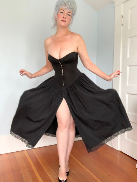 1980s “Betsey Johnson” Punk Label Bustier Dress