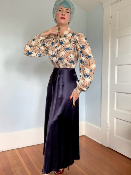 Rare 1930s Hawaiian Maxi Gown by “Lei Lani”