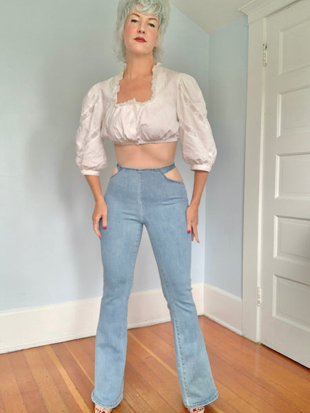 Risqué 1990s Stretch Bellbottom Jeans