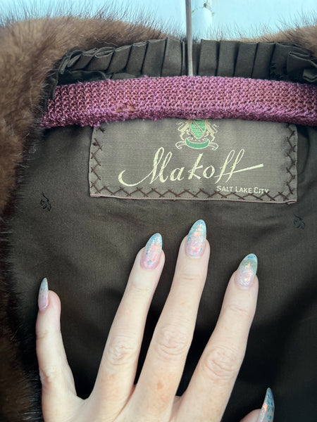 1940s Russian Sable Fur Swing Coat