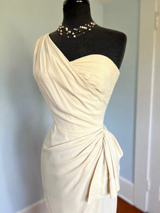 1940s “Dorothy O’Hara” Rayon Crepe Cocktail Dress