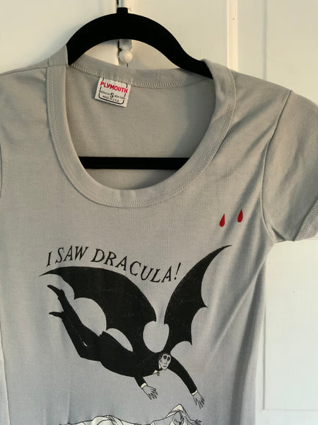 Deadstock 1977 “I Saw Dracula” Edward Gorey Sexy Fitted T-Shirt