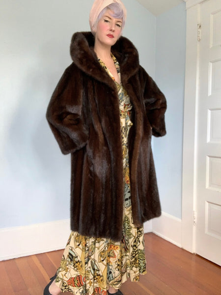 1940s Russian Sable Fur Swing Coat