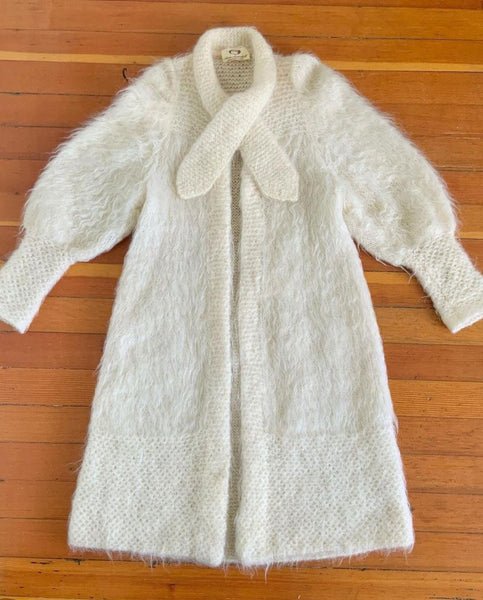 Couture Hand-knit Mohair Duster by “Ann Arundell”