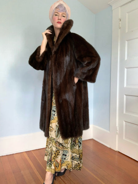 1940s Russian Sable Fur Swing Coat