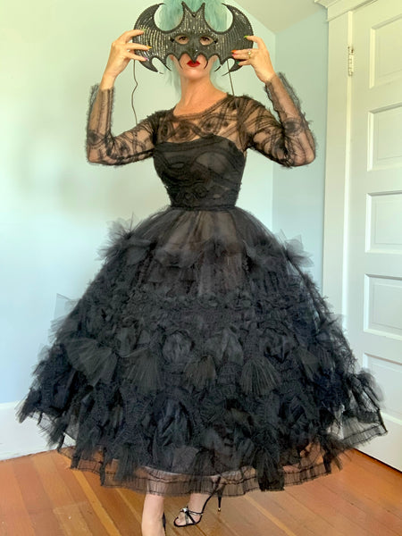 Designer “Marchesa” Ruched Tulle Party Dress