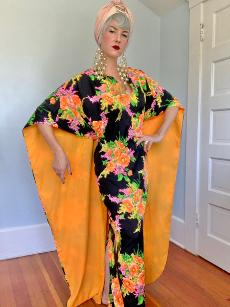 1960s Caped Maxi Gown by “Riviera Fashions”