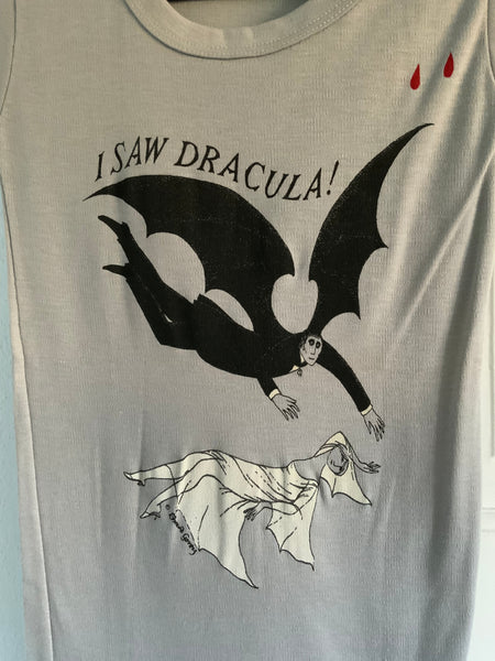 Deadstock 1977 “I Saw Dracula” Edward Gorey Sexy Fitted T-Shirt