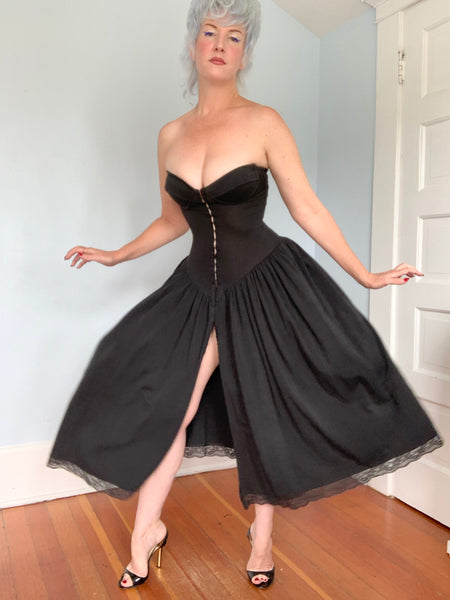 1980s “Betsey Johnson” Punk Label Bustier Dress