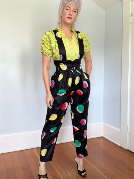 Italian 1980s “Oceano” Pinafore Jumpsuit