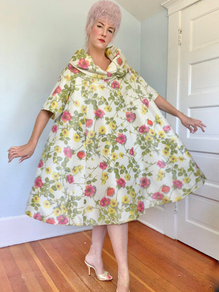 Late 1950s 2 Piece Silk Cocktail Set by “Pat Sandler”