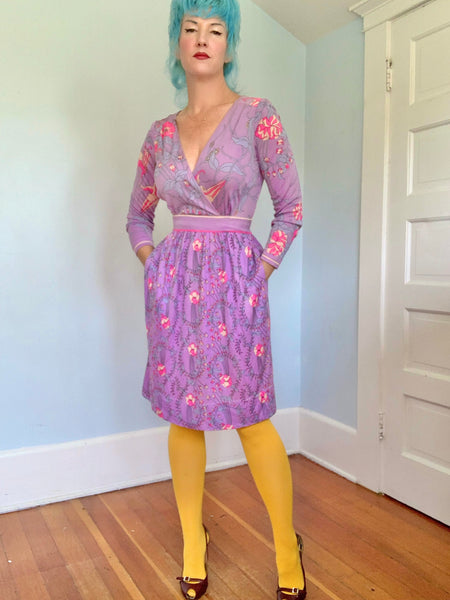 1960s Designer “Emilio Pucci” Silk Jersey Cocktail Dress