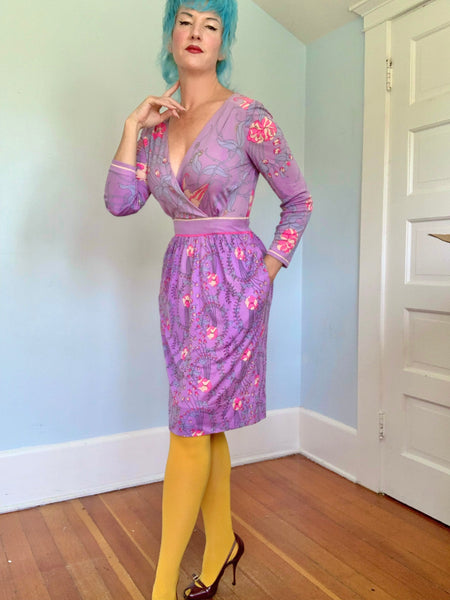 1960s Designer “Emilio Pucci” Silk Jersey Cocktail Dress