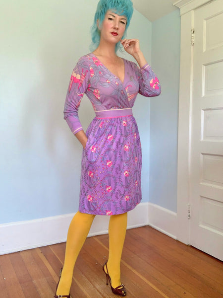 1960s Designer “Emilio Pucci” Silk Jersey Cocktail Dress