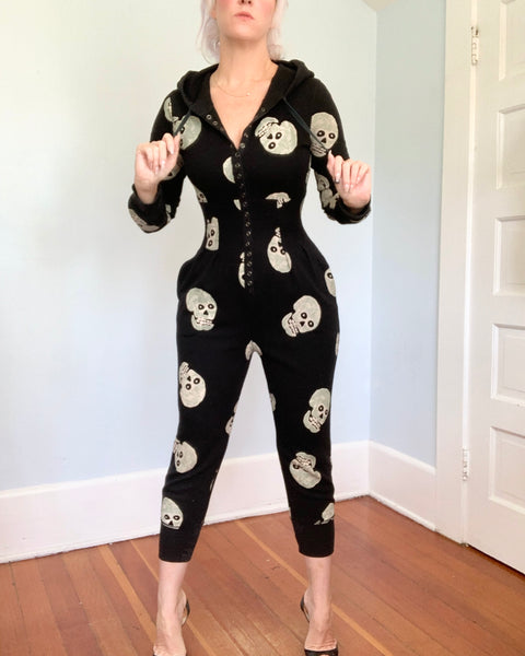 Y2K “Betsey Johnson” Skull Jumpsuit