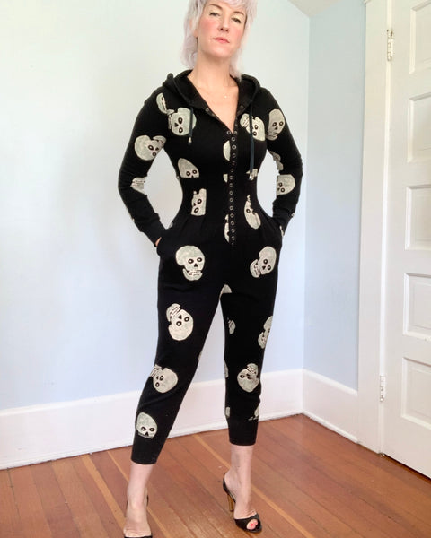 Y2K “Betsey Johnson” Skull Jumpsuit