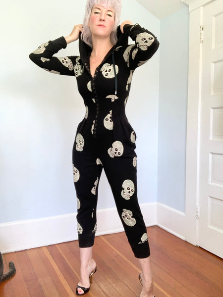 Y2K “Betsey Johnson” Skull Jumpsuit