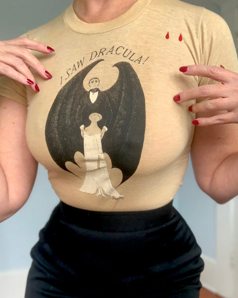 Deadstock Edward Gorey “I Saw Dracula” T-shirt