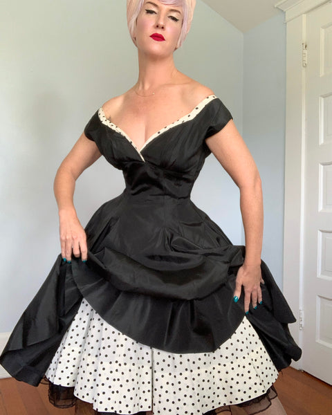 1950s Taffeta Party Dress