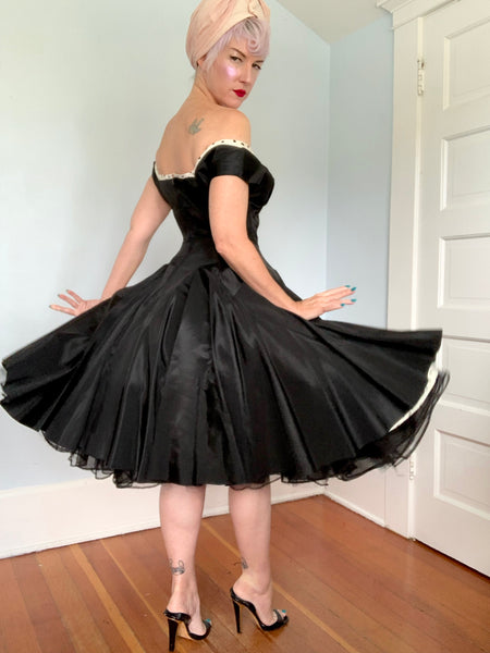 1950s Taffeta Party Dress