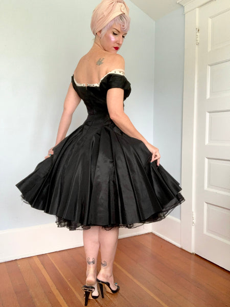 1950s Taffeta Party Dress