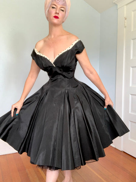 1950s Taffeta Party Dress