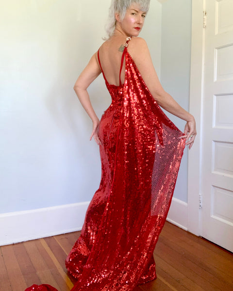 Vintage Custom Burlesque Gown