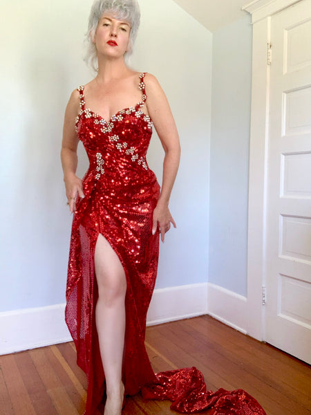 Vintage Custom Burlesque Gown