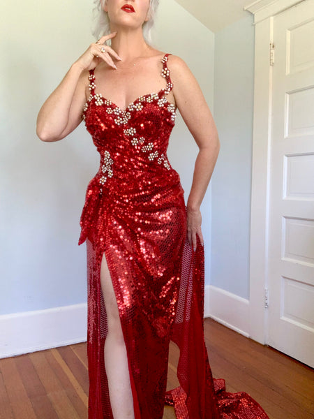 Vintage Custom Burlesque Gown