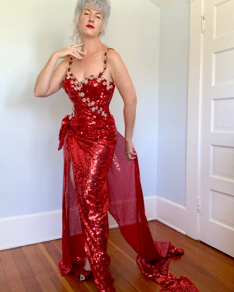Vintage Custom Burlesque Gown