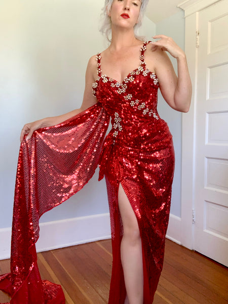 Vintage Custom Burlesque Gown