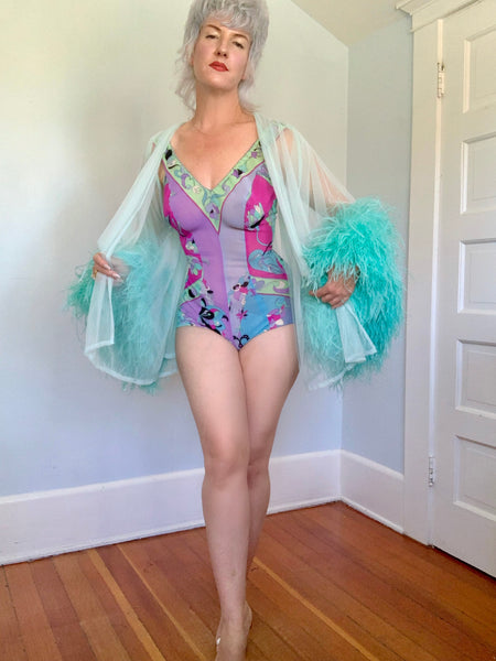 1969 “Emilio Pucci, Florence Italy” Sheer Lycra Swimsuit for “Saks Fifth Avenue, Italy”